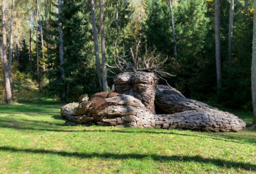 Land Art en Cavareno, provincia de Trento (Italia)