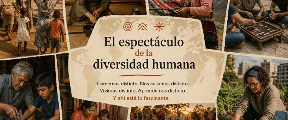 “Diversidad humana representada a través de distintas formas de actuary convivir en diferentes sociedades